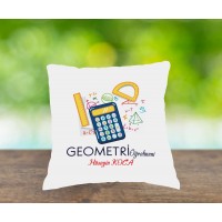 Geometri Öğretmeni Tasarımlı Yastık