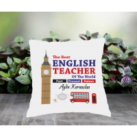 İngilizce Öğretmeni Tasarımlı Yastık - 2